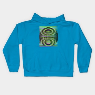 kinetic art neon Kids Hoodie